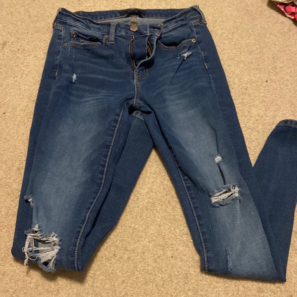 aeropostale ripped high rise jegging- womens 6 reg